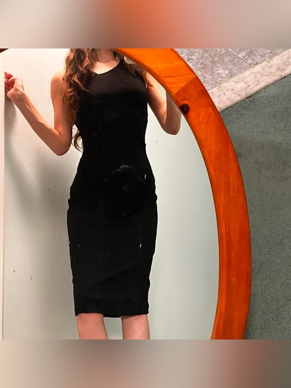 Nicole Miller Black Midi Dress